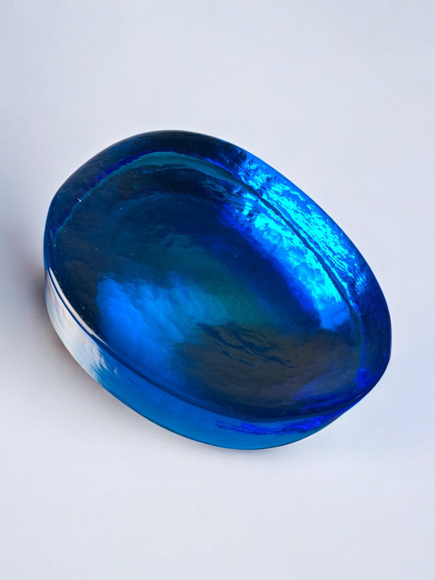 Blue ashtray by V.Nason in murano glass, italy, 1960
