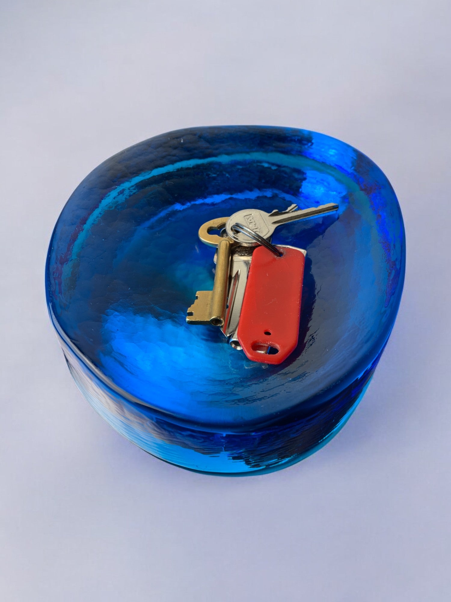 Blue ashtray by V.Nason in murano glass, italy, 1960