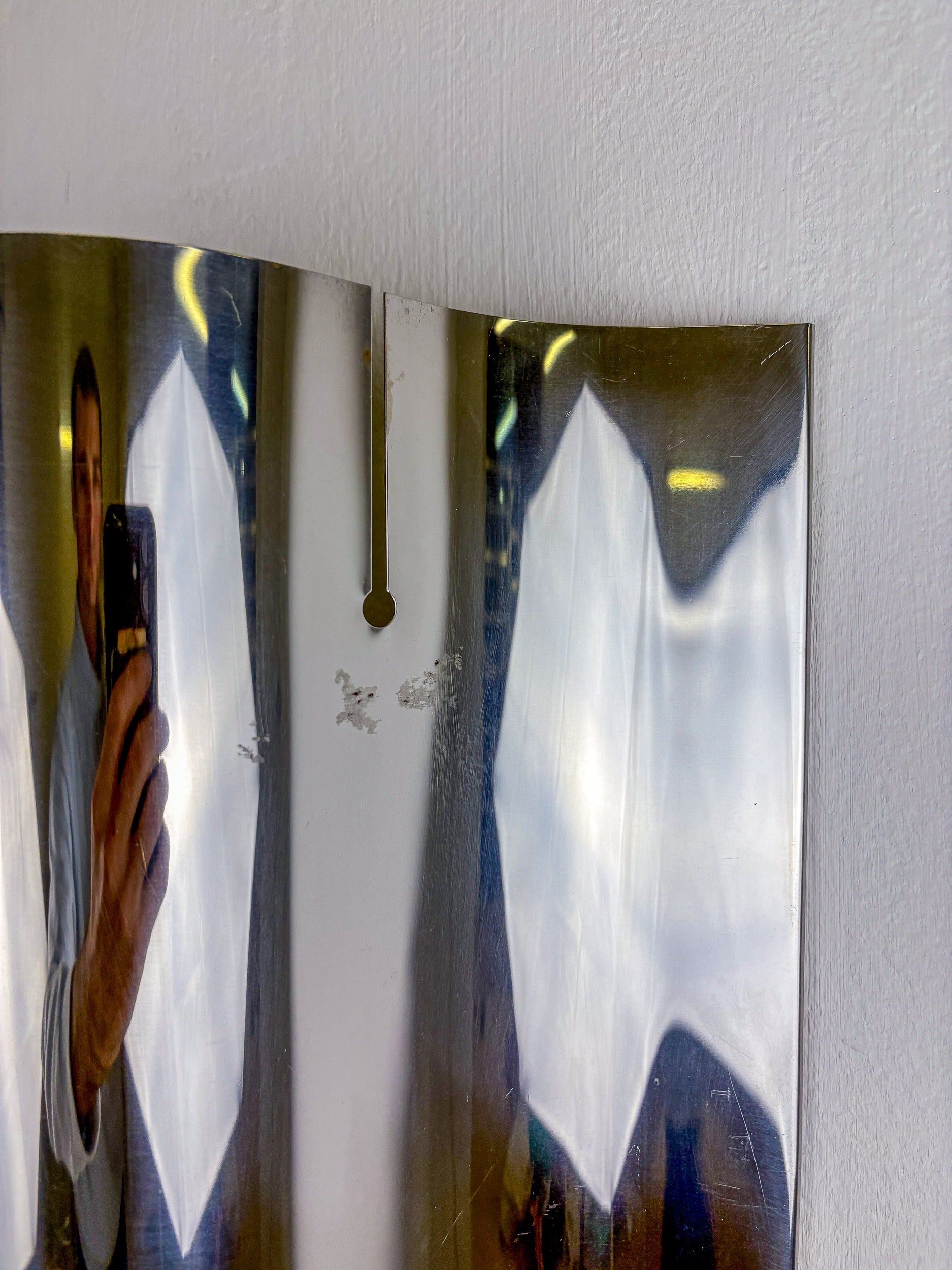 Pair of Space-Age wall Sconces by Sagim, Italy, 1970's