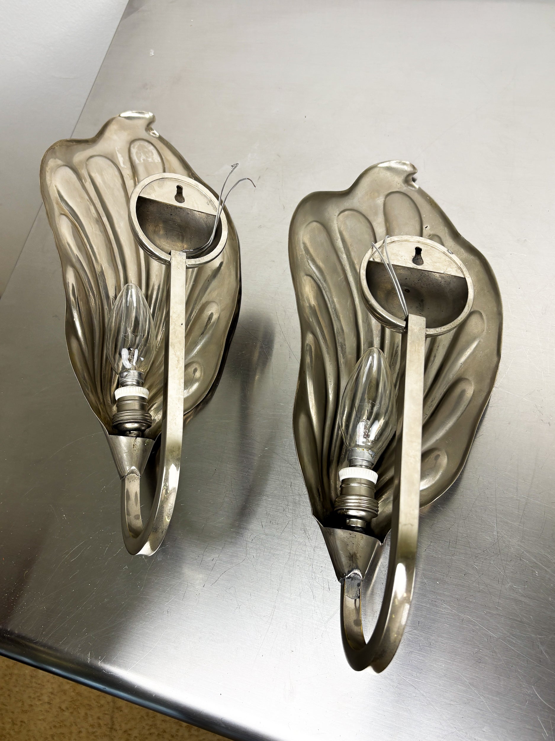 Pair of Tommaso Barbi "Rhubarb" Sconces for  Bottega Gadda, Italy, 1970's