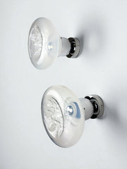 Pair of Toni Zuccheri wall lights, murano handblown glass, italy, 1970's