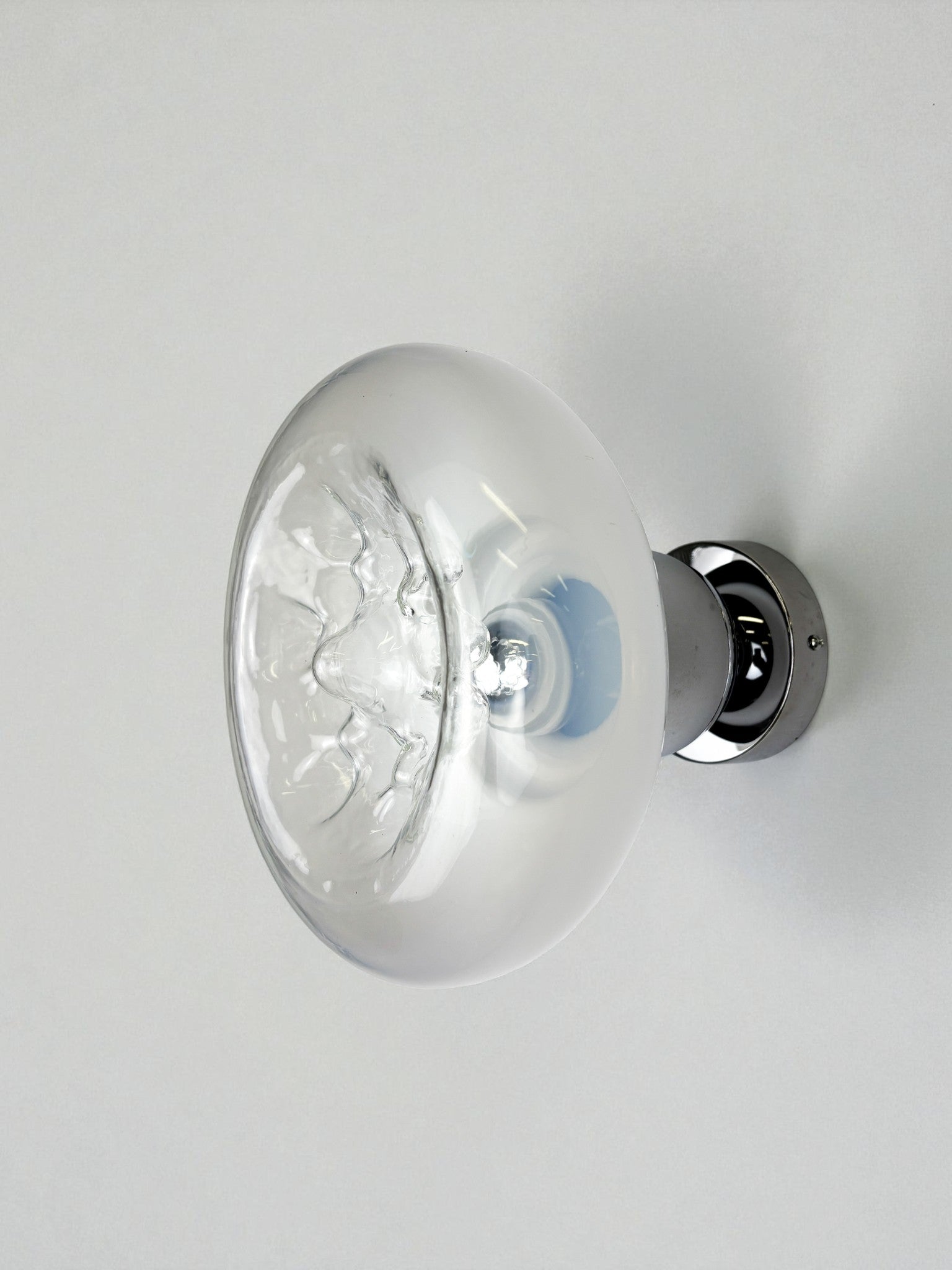 Toni Zuccheri wall light, murano handblown glass, Italy, 1970's