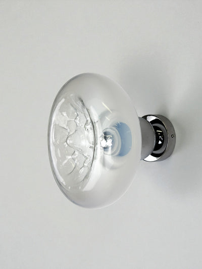 Toni Zuccheri wall light, murano handblown glass, Italy, 1970's