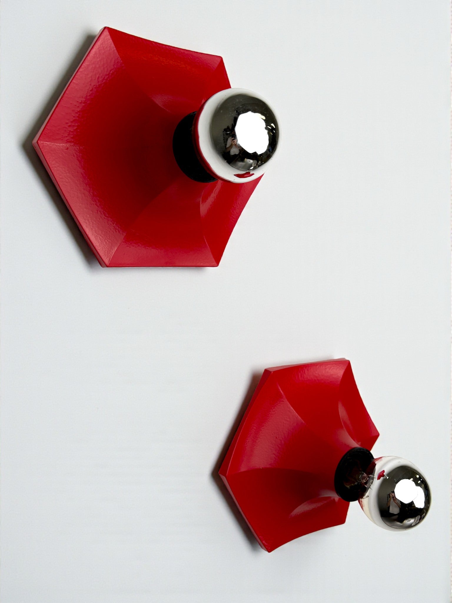 Pair of Hoffmeister Space-Age Wall Lights, Germany, 1970s