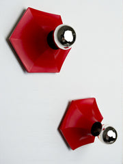 Pair of Hoffmeister Space-Age Wall Lights, Germany, 1970s