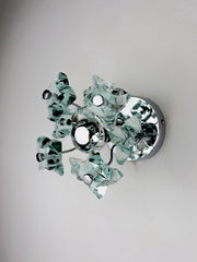 Sputnik Zero Quattro wall sconce by Fontana Arte – Murano Cut Glass, Italy 1970s