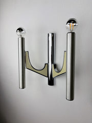 Gaetano Sciolari Tubular Wall Sconce, Model "105", Italy 1970s