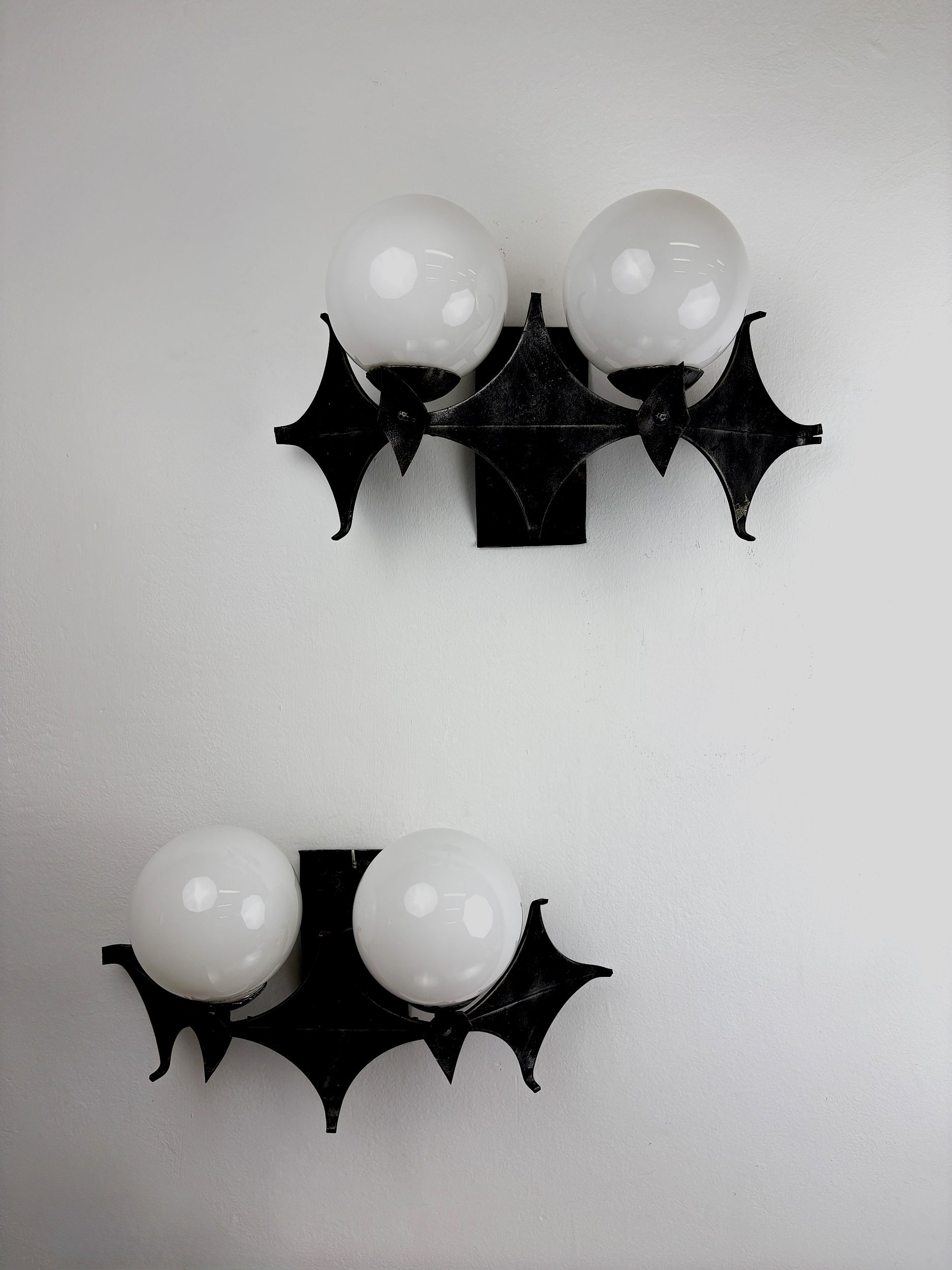 Pair of Brutalist Sconces by Marc Weinstein, Germany, 1960s