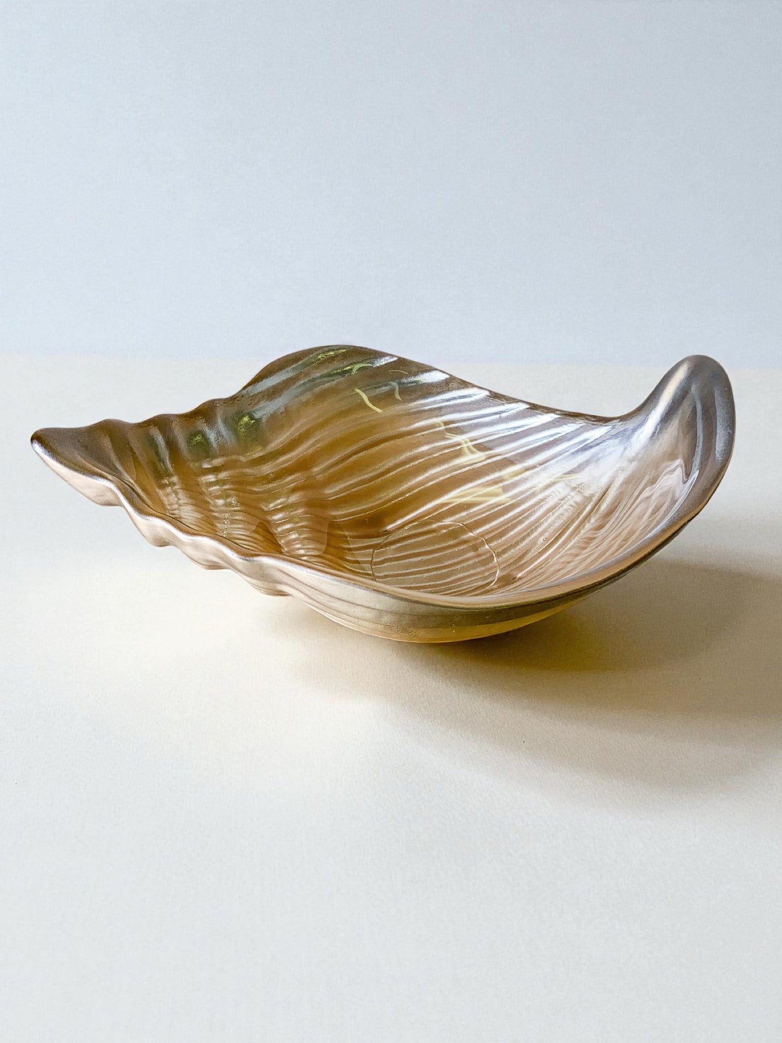 Murano Glass Shell vide-poches, Italy, 1980s