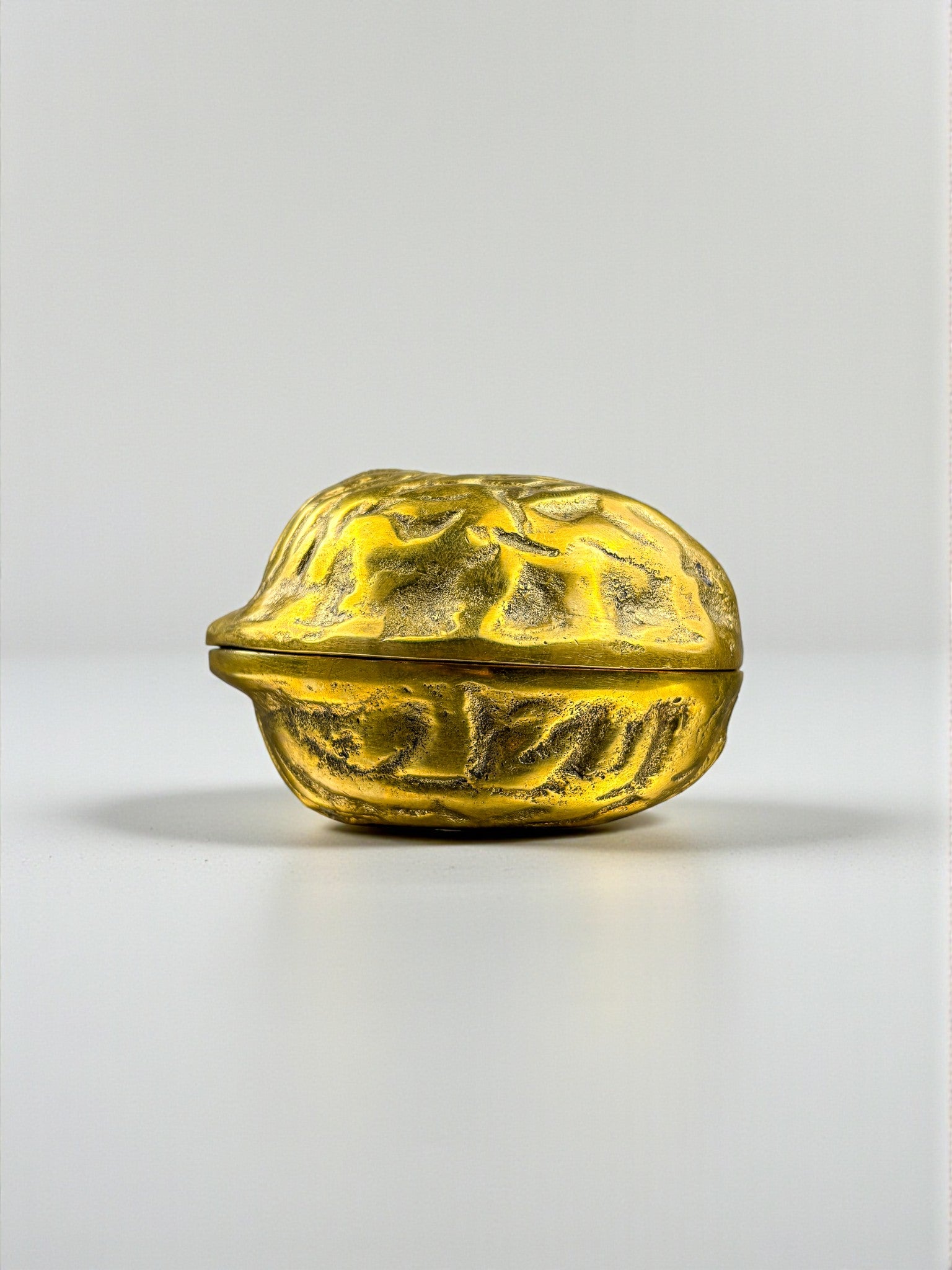 Walnut-Shaped table Lighter in Bronze, Italy 1970’s