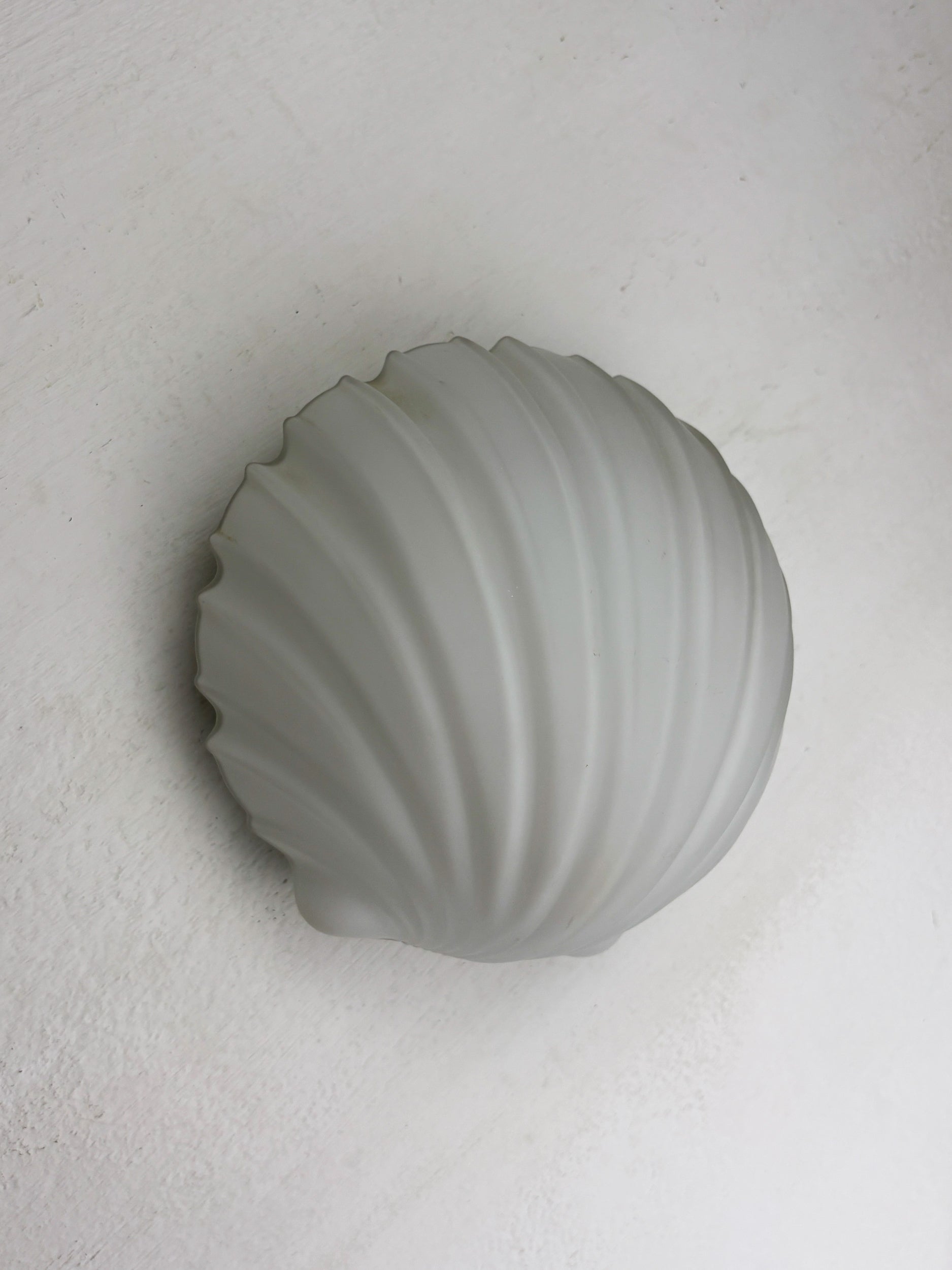 Shell-Shaped Wall Light by Limburg, Opaline Glass, Germany 1970s