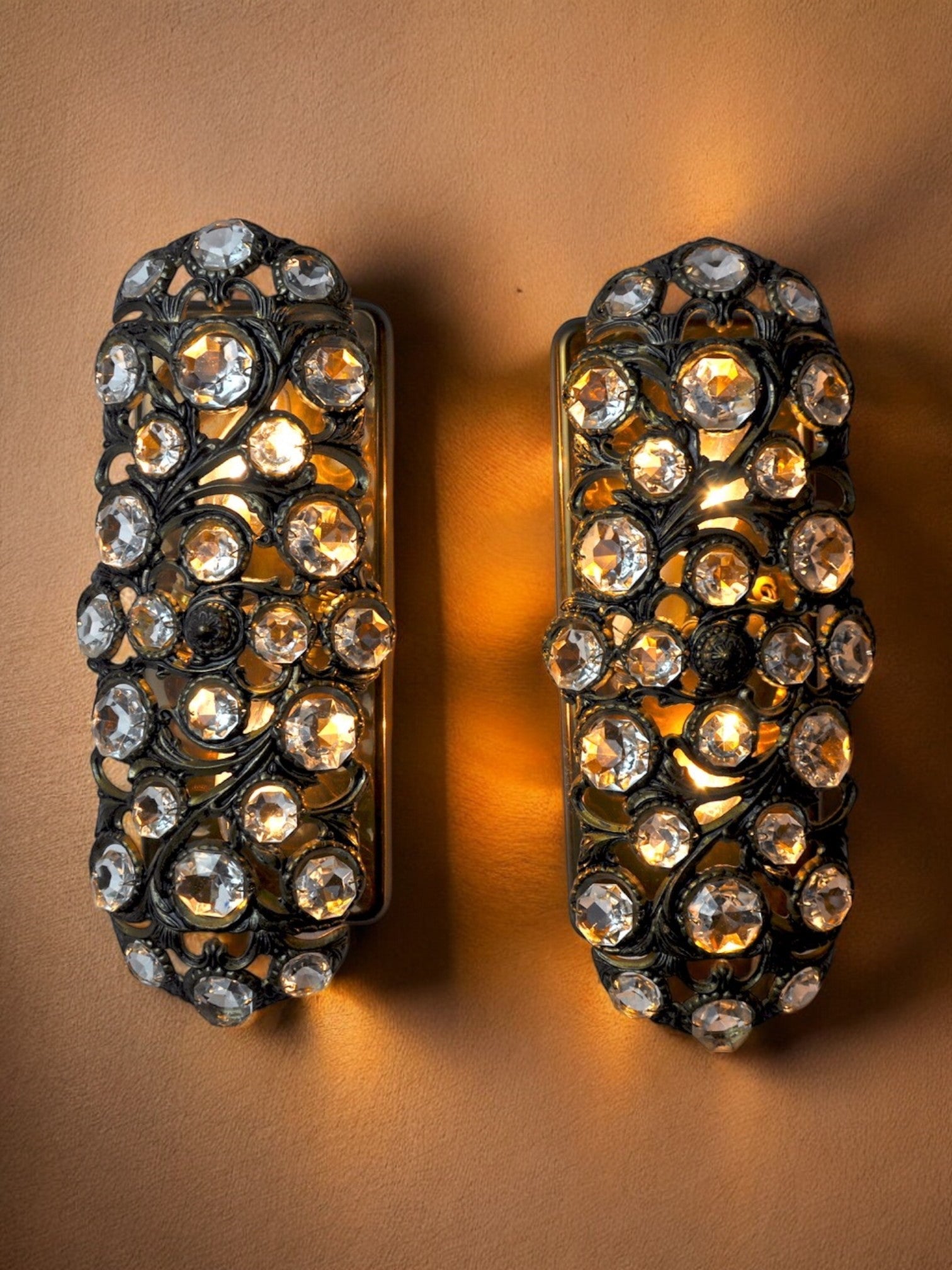 Pair of Palwa sconces by Ernest Palm, 1960, Spain