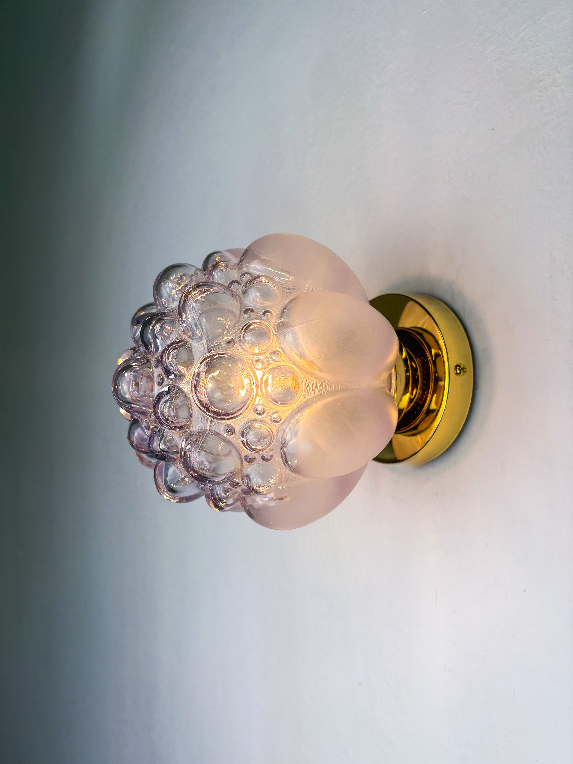Bubble Glass Wall Sconce – Helena Tynell Style, Germany, Circa 1970's