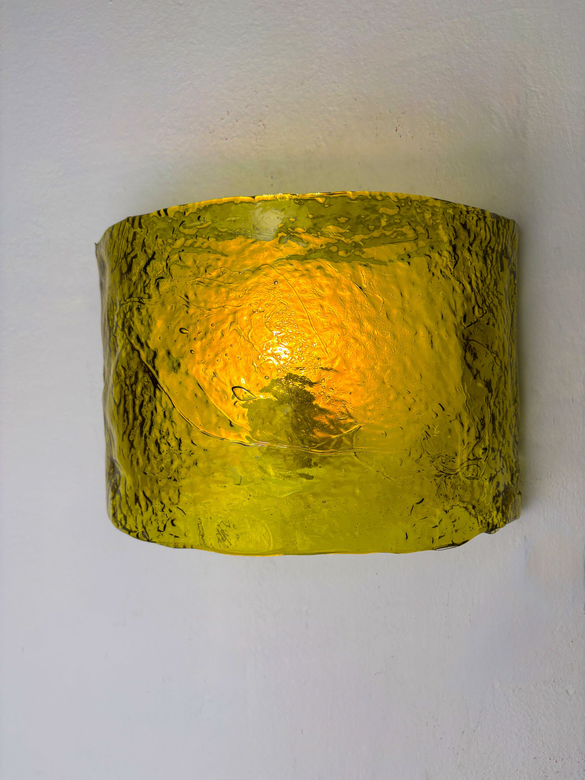 Carlo Nason for Mazzega Murano Glass Wall Sconce, Italy Circa 1970's