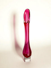 Italian Pink Sommerso Soliflor Vase by Seguso, Murano, 1970's