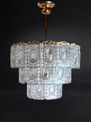 Kinkeldey chandelier, 3 levels, Germany, 1970