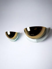 Pair of Regency sconces by GS demi-lunes Germany, 1970