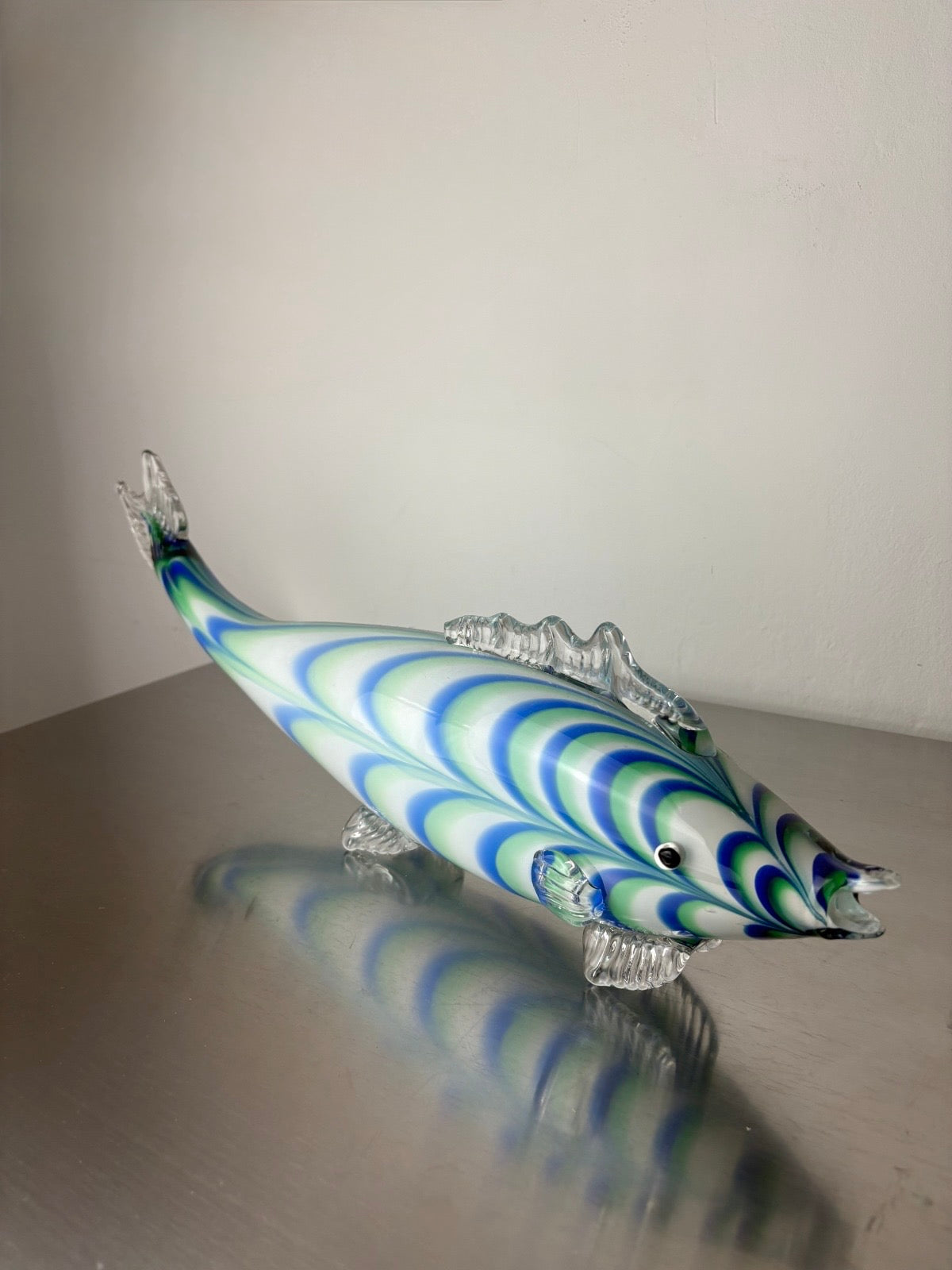 Vintage Murano XL Glass Fish Sculpture, Italy, 1970