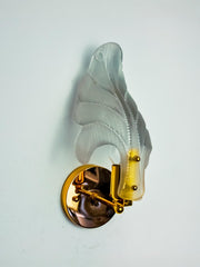 Leaf" wall lamp by Carl Fagerlund, Murano glass, Germany, 1970