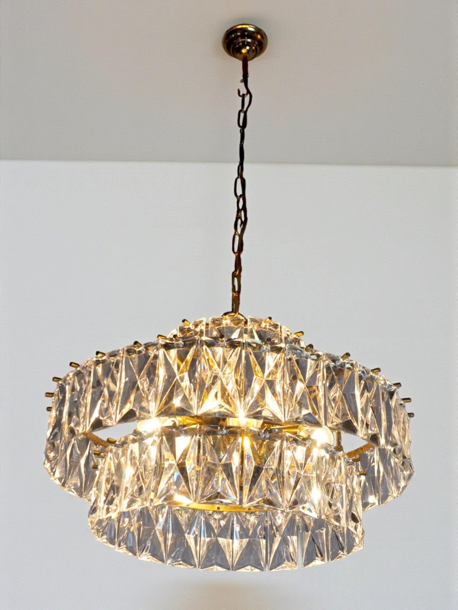Kinkeldey chandelier 3 levels 1970 Germany