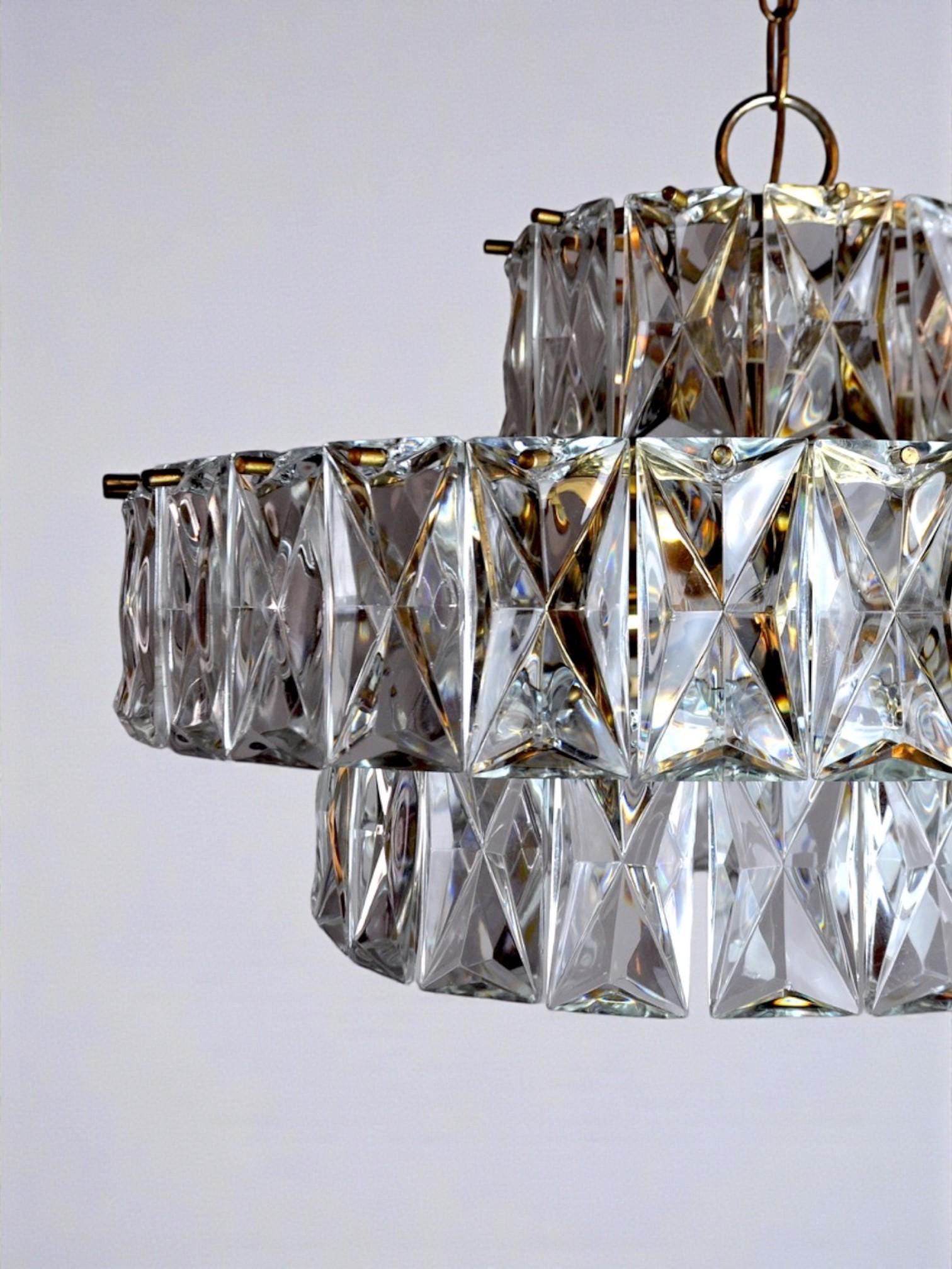 Kinkeldey chandelier 3 levels 1970 Germany