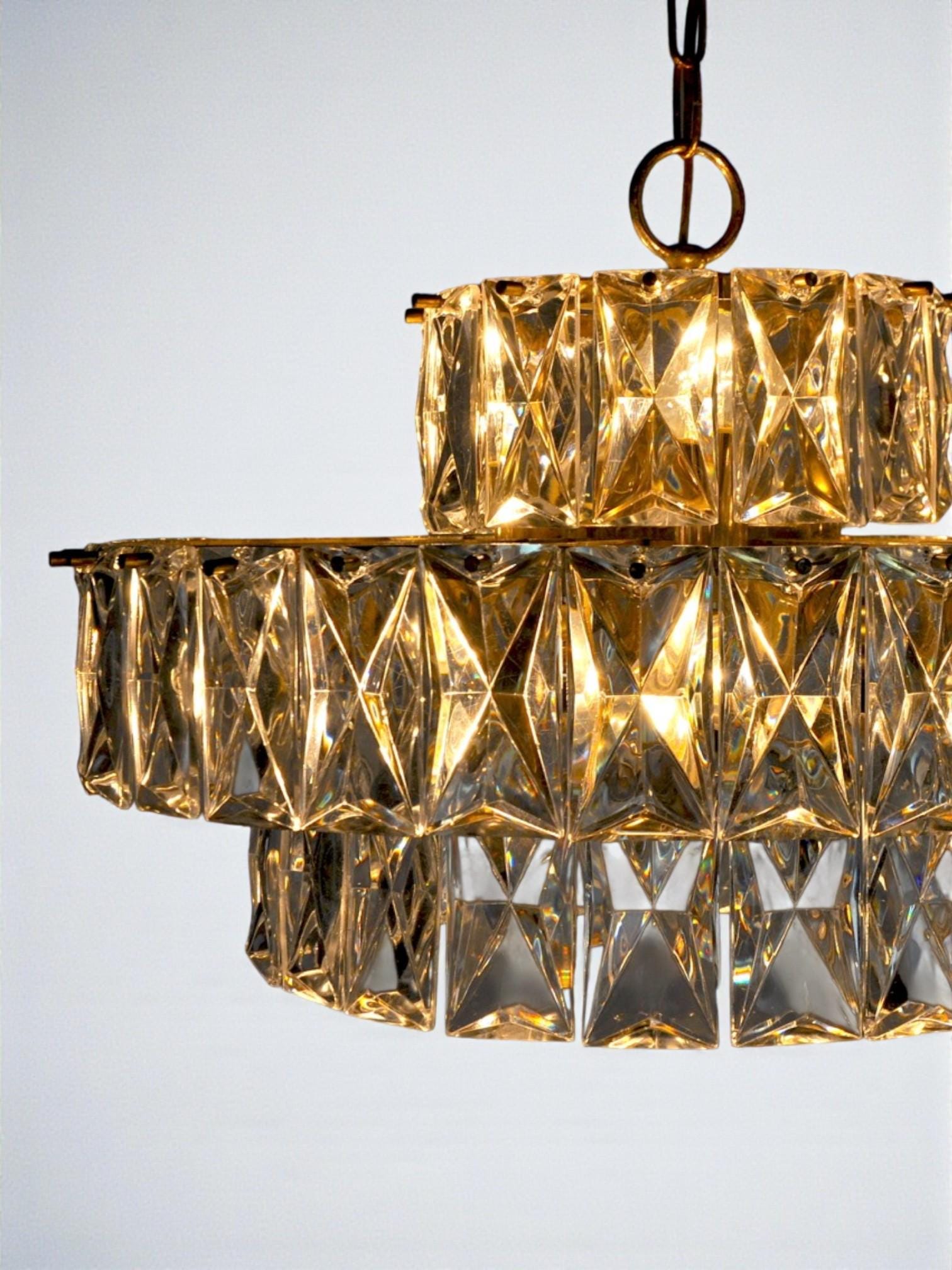 Kinkeldey chandelier 3 levels 1970 Germany