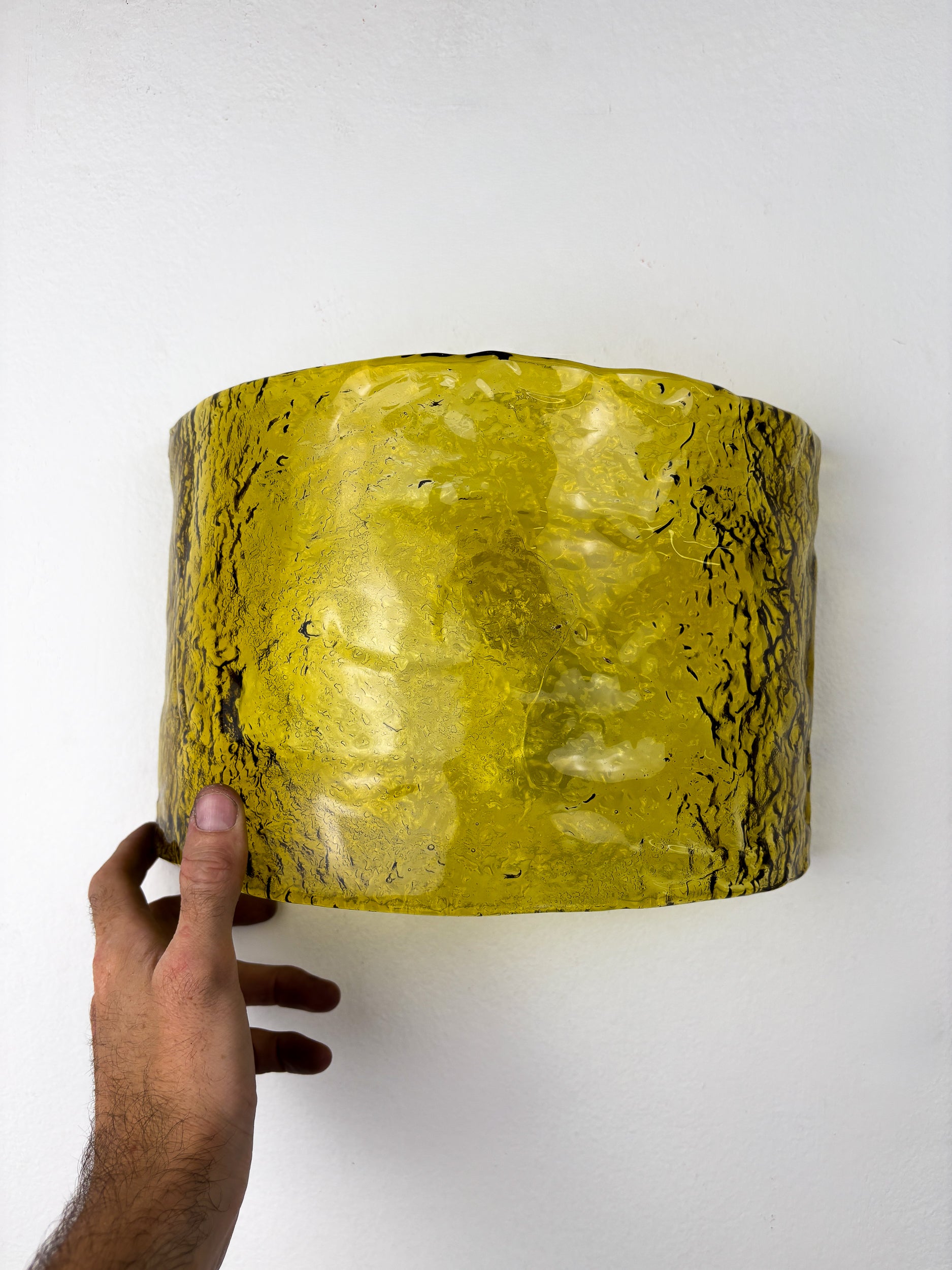 Pair of Carlo Nason for Mazzega Murano Glass Wall Sconces, Italy Circa 1970s