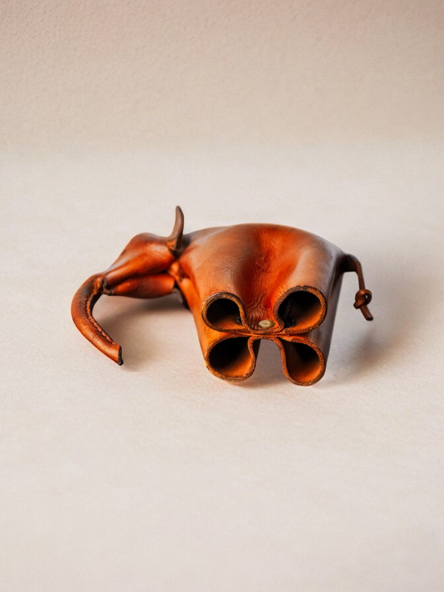 Leather Elephant By Deru Wiesbaden, Germany, 1960
