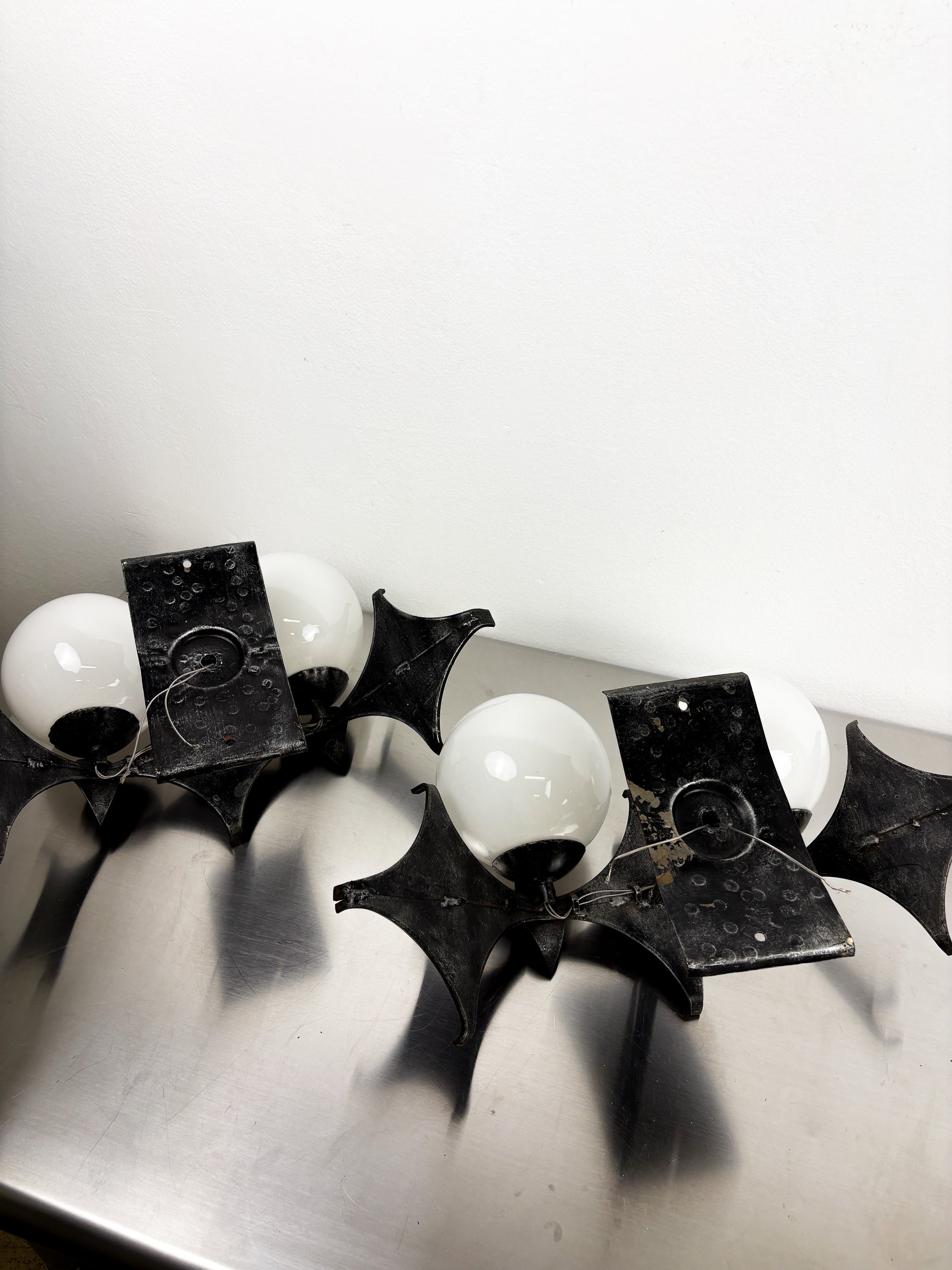 Pair of Brutalist Sconces by Marc Weinstein, Germany, 1960s