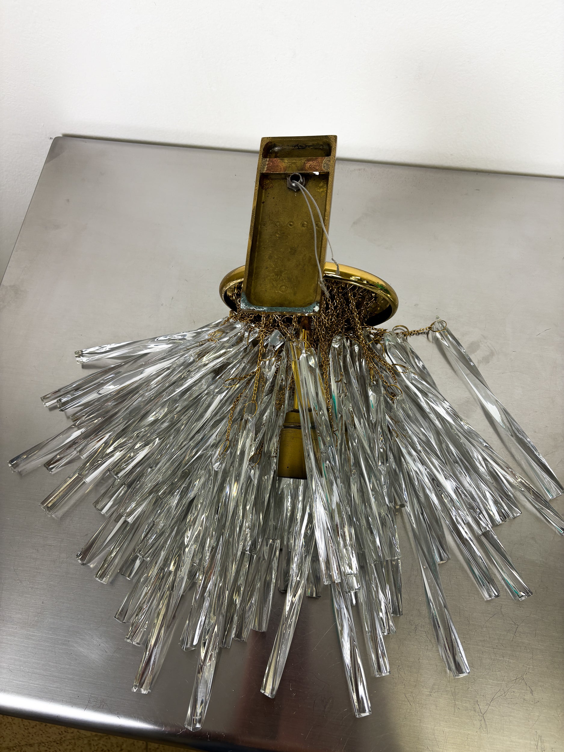 Cascade wall light by Venini, murano glass, italy, 1970's